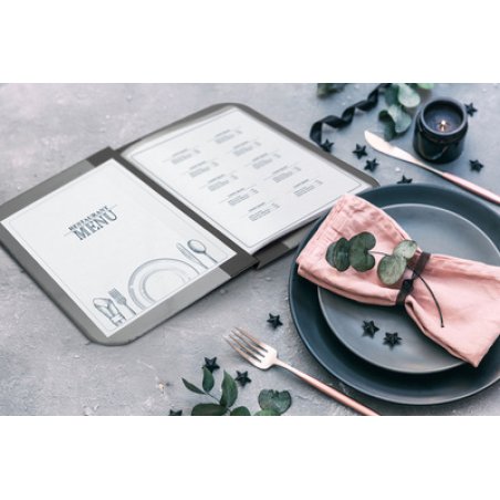 Securit Protège-menus ESSENTIAL, A5, noir