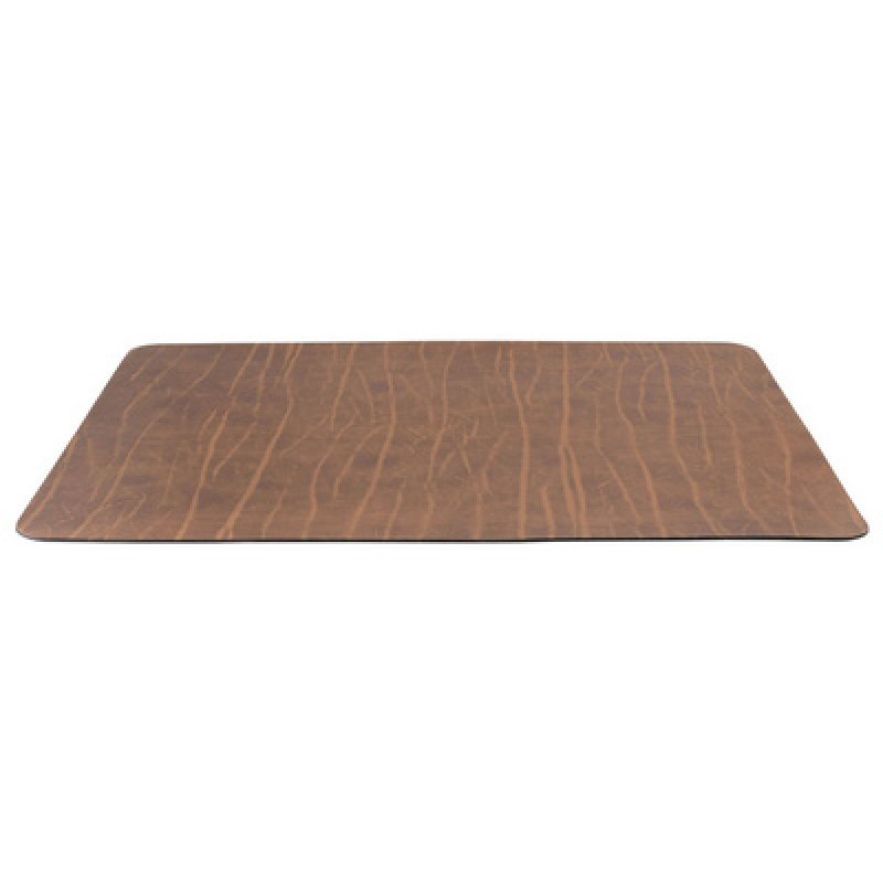 Securit Set de table "RUGA", en cuir véritable, marron