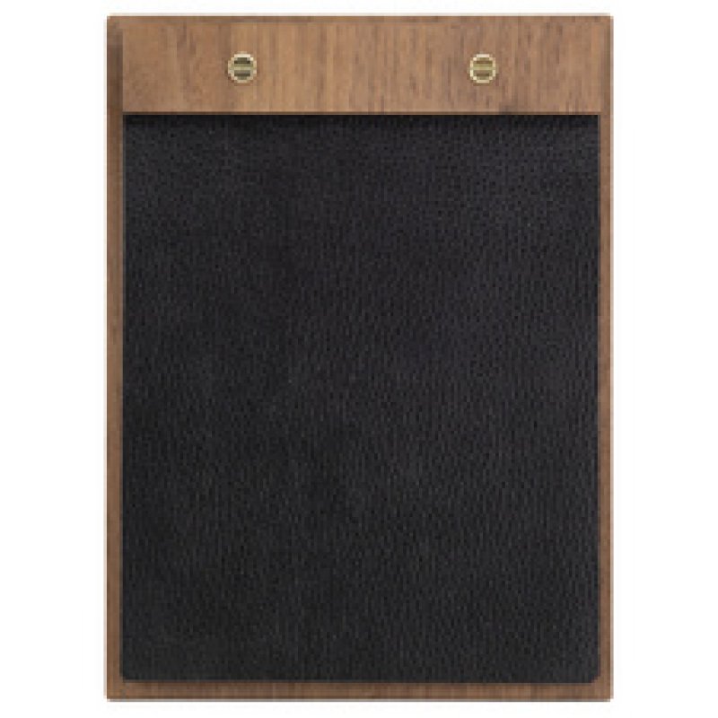 Securit Porte-menu "Walnut Leather", A4