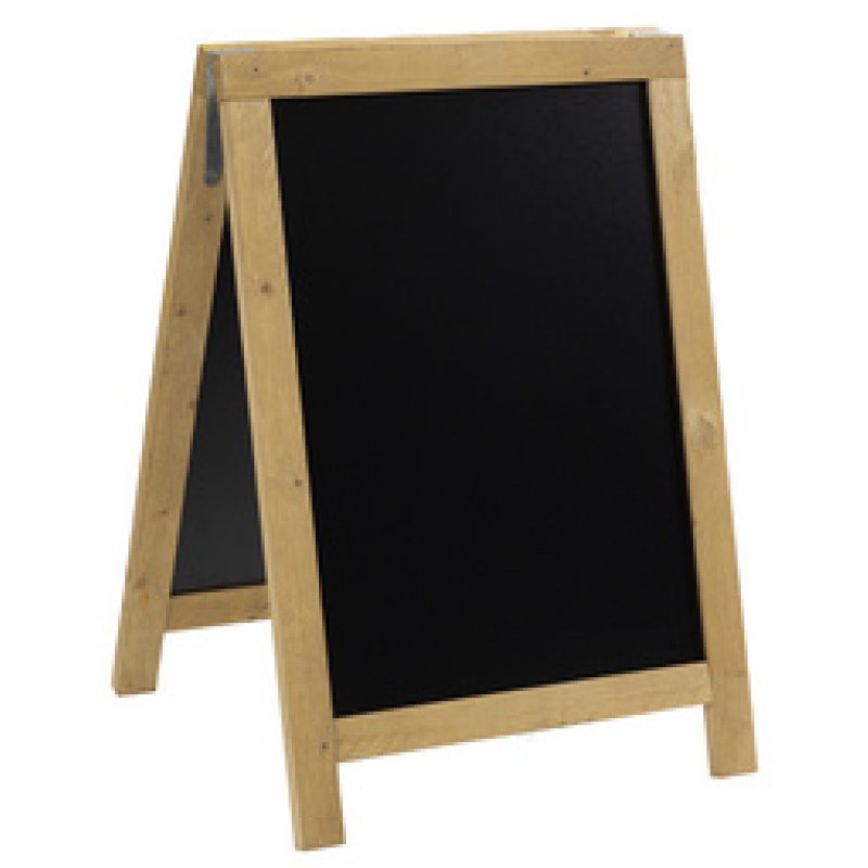 Securit Panneau trottoir NATURE, avec tableau noir, gris