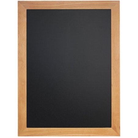 Securit Ardoise murale UNIVERSAL, avec cadre en bois, teck