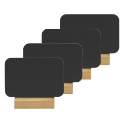 Securit FBT-RECT-4 chalk board Black Melamine, Resin, Wood