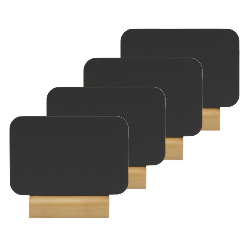 Securit FBT-RECT-4 chalk board Black Melamine, Resin, Wood