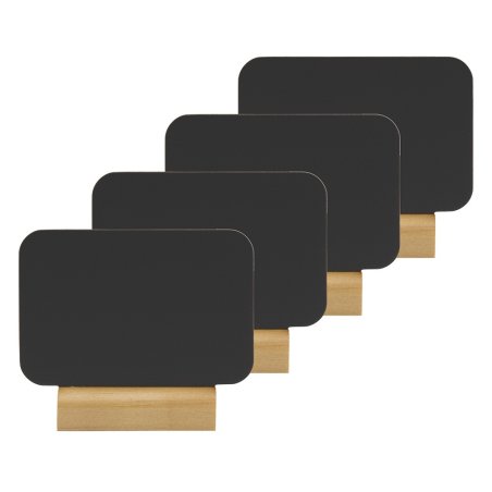 Securit FBT-RECT-4 chalk board Black Melamine, Resin, Wood