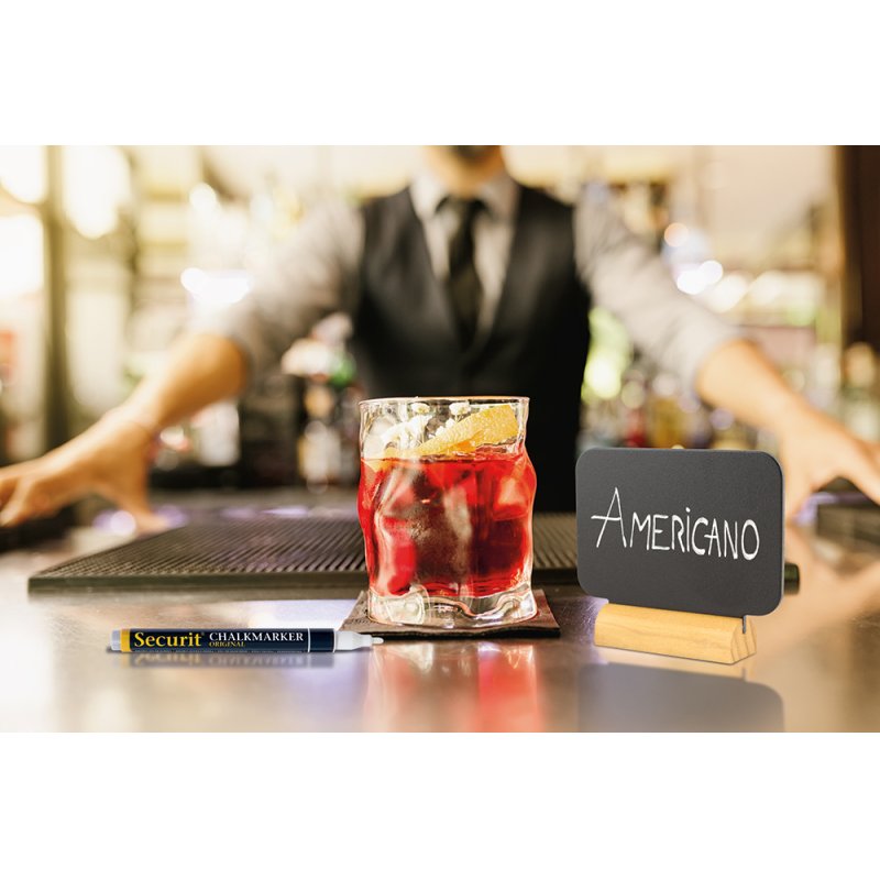 Securit FBT-RECT-4 chalk board Black Melamine, Resin, Wood