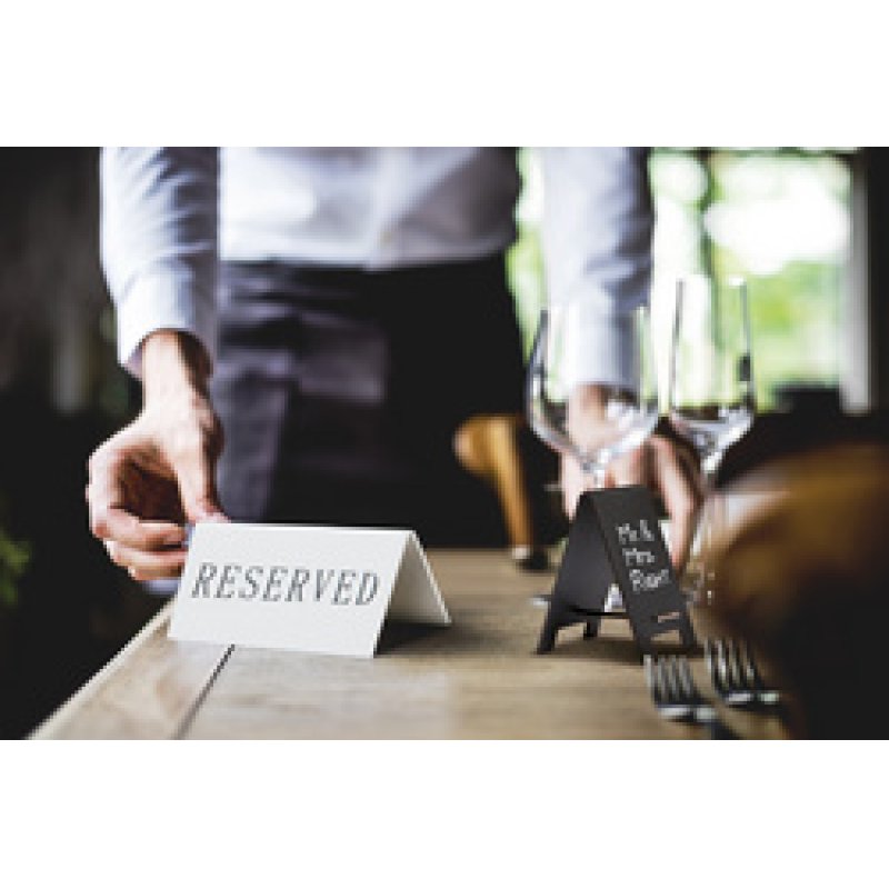 Securit Tischaufsteller RESERVIERT, 5er Set