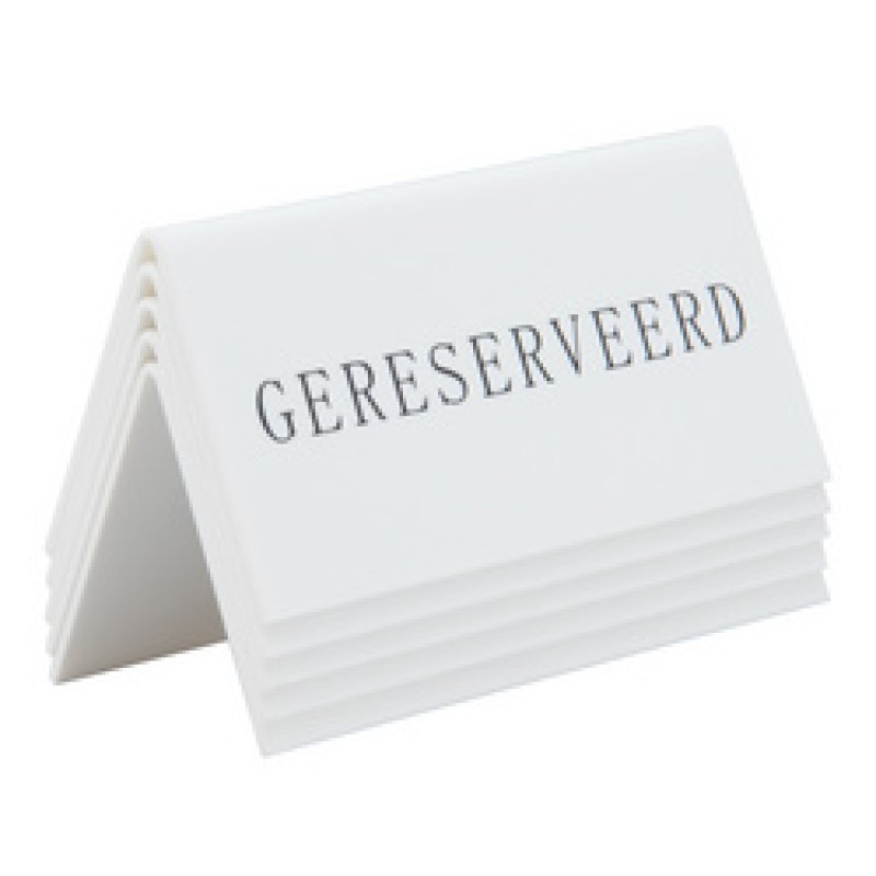 Securit Présentoir de table RÉSERVÉ, set de 5