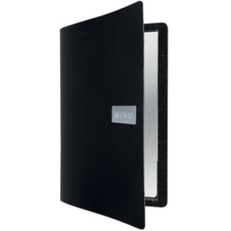 Securit Protège-menus RAW, A4, cuir véritable, blanc