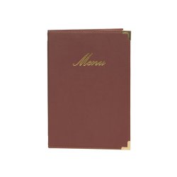 Securit Protège-menus CLASSIC, A5, rouge bordeaux