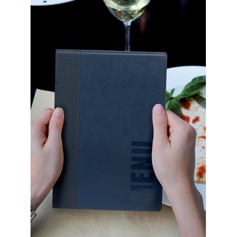Securit Protège-menus TRENDY, A5, bleu