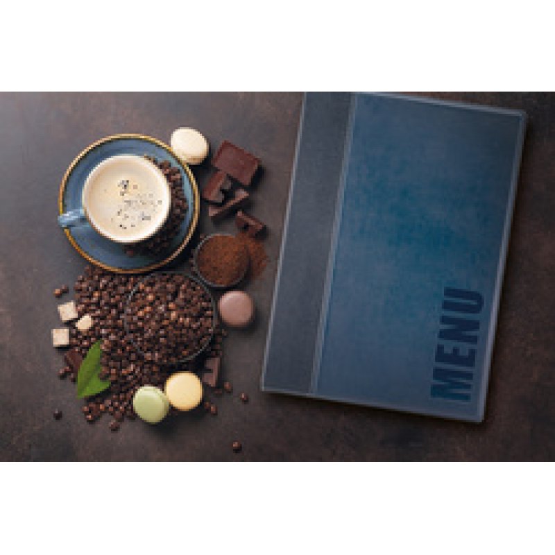 Securit Protège-menus TRENDY, A5, brun clair