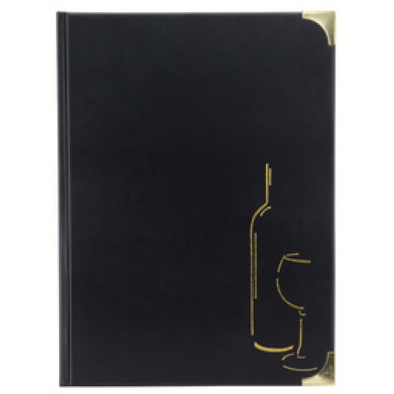 Securit Carte de boissons BASIC, A4, noir