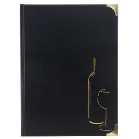 Securit Carte de boissons BASIC, A4, noir