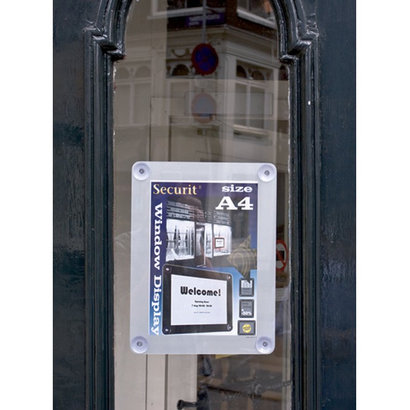 Securit Porte-affiches, A4, gris