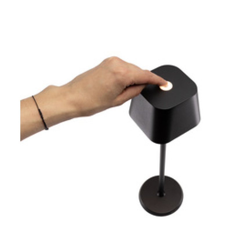 Securit Lampe de table à LED sans fil GEORGINA, blanc