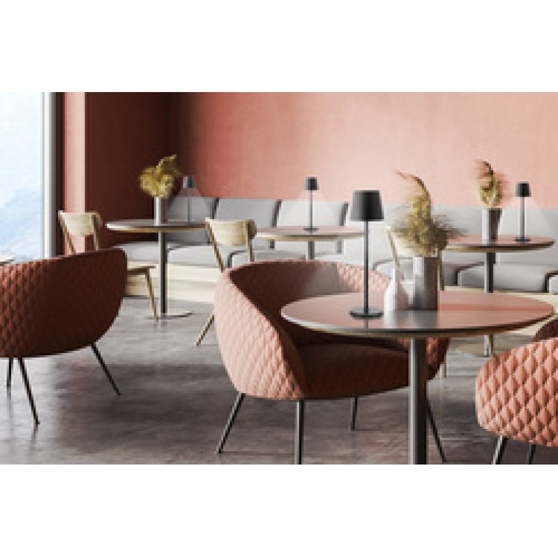 Securit Lampe de table à LED sans fil FELINE, noir