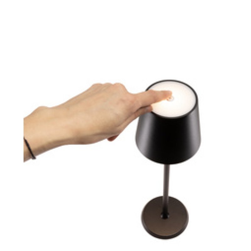 Securit Lampe de table à LED sans fil FELINE, blanc