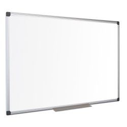 Bi-Office Tableau Blanc Émaillé Cadre Aluminium Maya