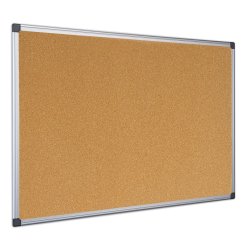 Bi-Office Tableau en liège "Maya", 1.200 x 900 mm, cadre alu