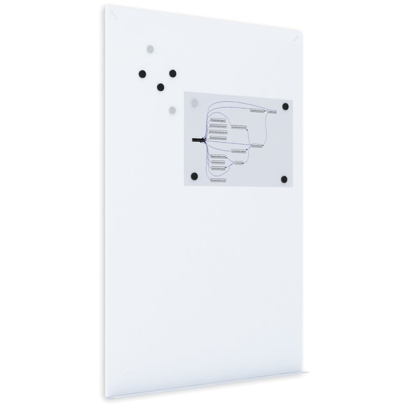 Bi-Office Tableau blanc en plaque 1.480 x 980 mm, sans cadre