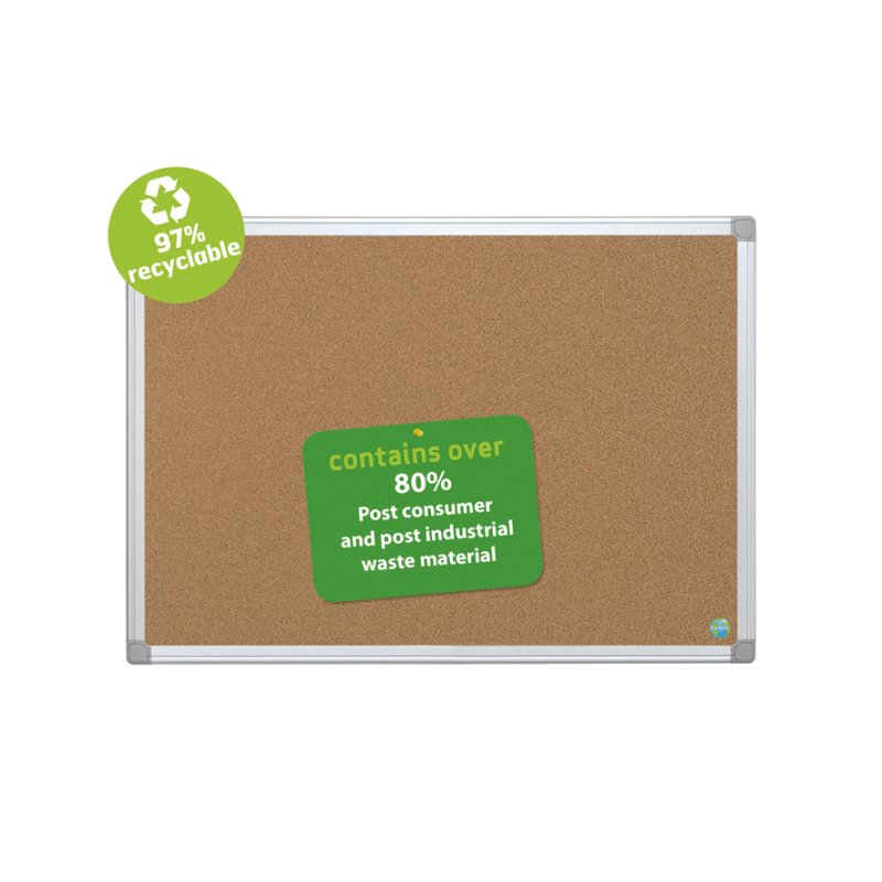 Bi-Office CA031790 bulletin board Fixed bulletin board Brown