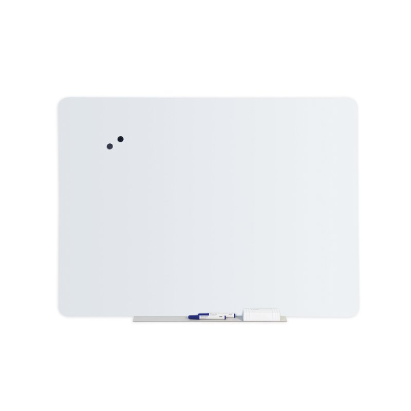 Bi-Office Tableau magnétique en verre, 900 x 600 mm, blanc