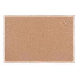 Bi-Office Tableau en liège avec cadre en bois, 900 x 600 mm