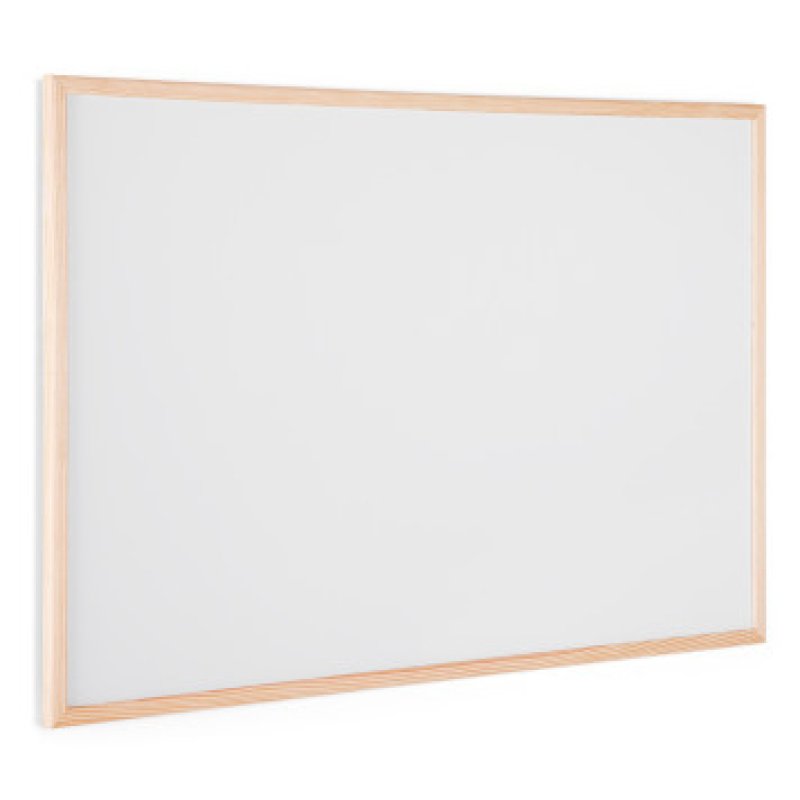 Bi-Office Tableau blanc, cadre en bois, (L)900 x (H)600 mm