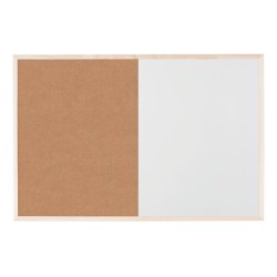 Bi-Office MX07106010 Tableau blanc 900 x 600 mm Acier laqué/liège Magnétique