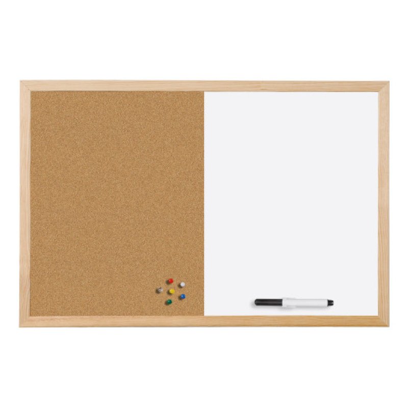Bi-Office MX07106010 whiteboard 900 x 600 mm Lacquered steel/Cork Magnetic