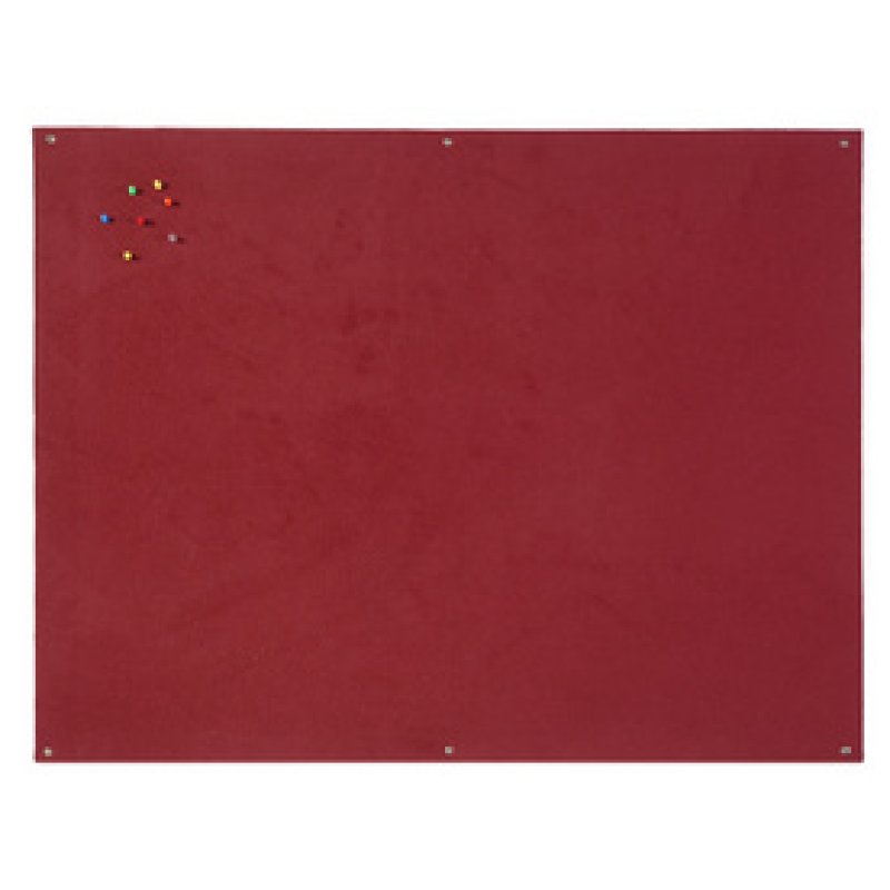Bi-Office Tableau en feutre, 900 x 600 mm, bordeaux