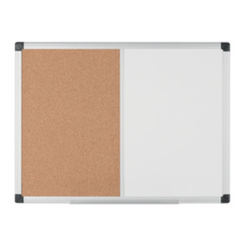 Bi-Office Tableau mixte, tableau blanc / liège, 600x450 mm