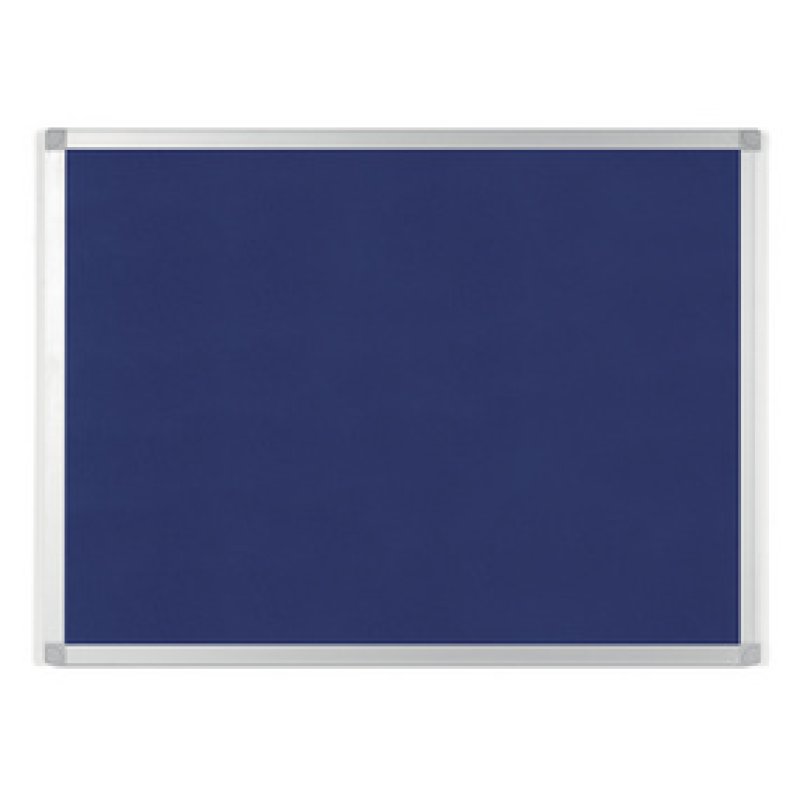 Bi-Office Tableau en feutre AYDA, 600 x 450 mm, bleu