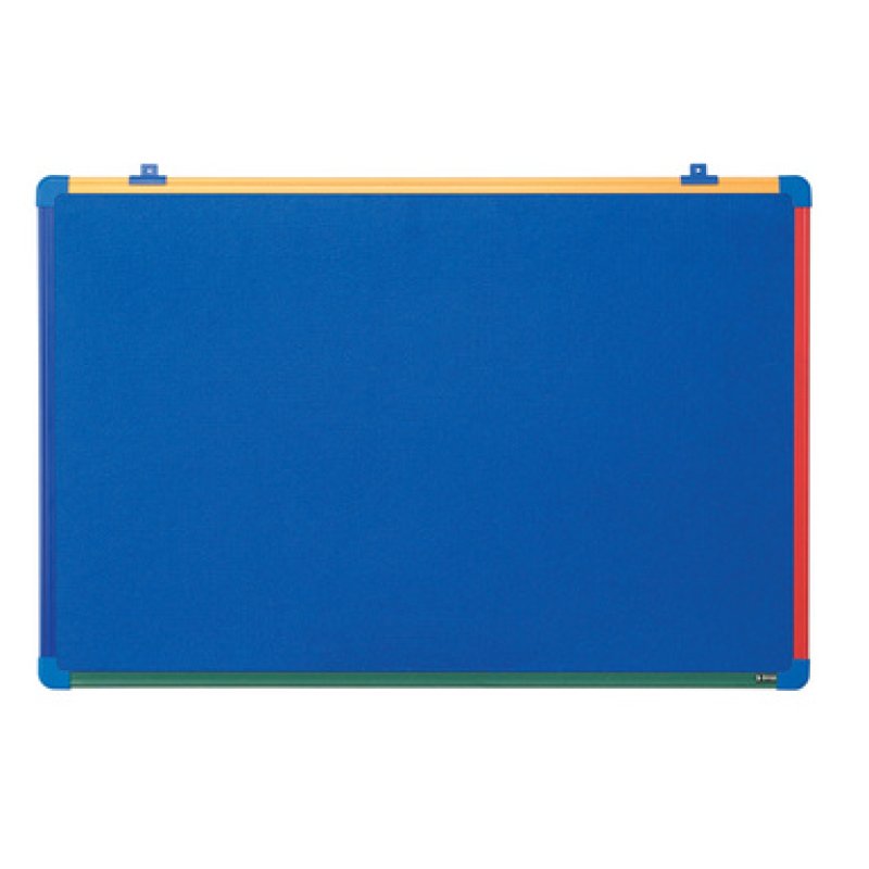 Bi-Office Tableau en feutre pour enfants Schoolmate, bleu