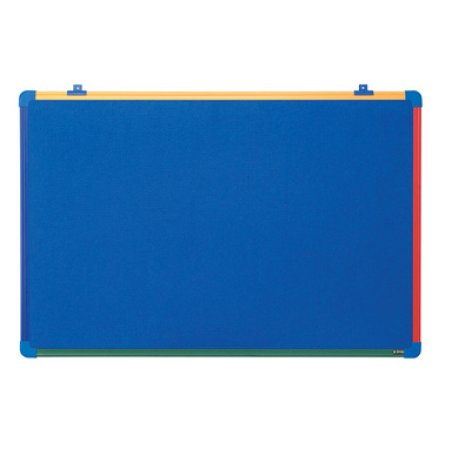 Bi-Office Tableau en feutre pour enfants Schoolmate, bleu