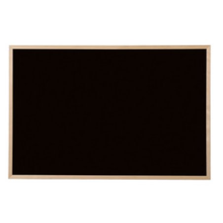 Bi-Office Tableau noir, cadre noir, 600 x 400 mm