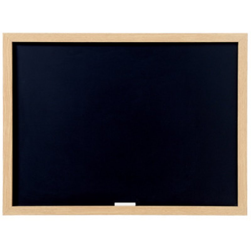 Bi-Office Tableau noir Optimum, 600 x 450 ml, chêne