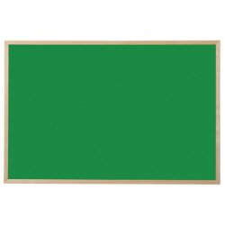 Bi-Office Tableau noir, bois naturel, 600 x 400 mm, vert