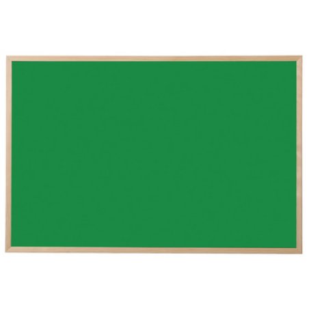 Bi-Office Tableau noir, bois naturel, 900 x 600 mm, vert