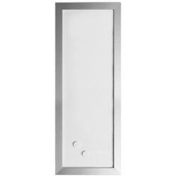 Bi-Office Tableau blanc design, 600 x 200 mm, argent