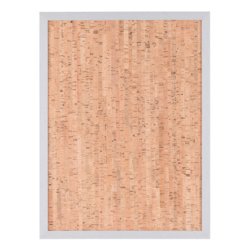 Bi-Office Tableau design en liège, 600 x 400 mm, argent