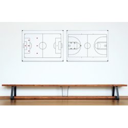 Bi-Office Tableau blanc mural terrain de football, A3