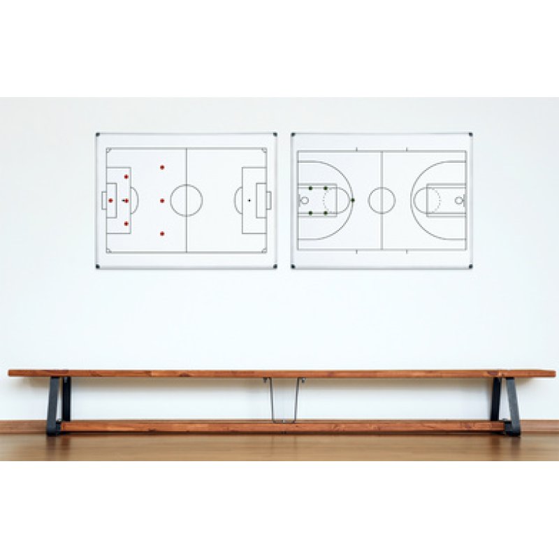 Bi-Office Tableau blanc mural terrain de foot, 600 x 450 mm