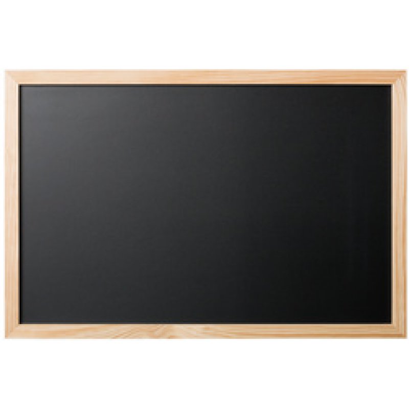 Bi-Office Tableau noir, avec cadre, pin, 600 x 400 mm
