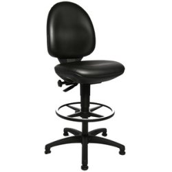 Topstar Chaise de bureau pivotante "TEC 50 Counter", noir