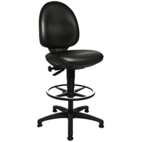 Topstar Chaise de bureau pivotante "TEC 50 Counter", noir