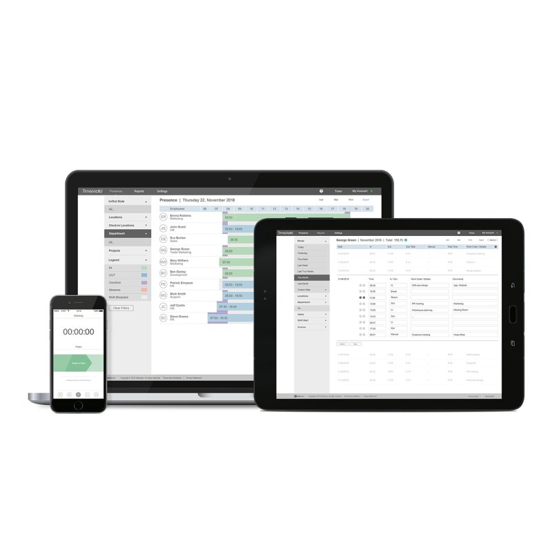 TimeMoto Système de pointage TM-616, capteur RFID, noir