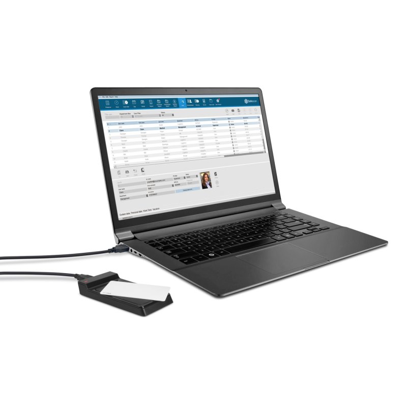 TimeMoto Lecteur USB RFID RF-150, noir