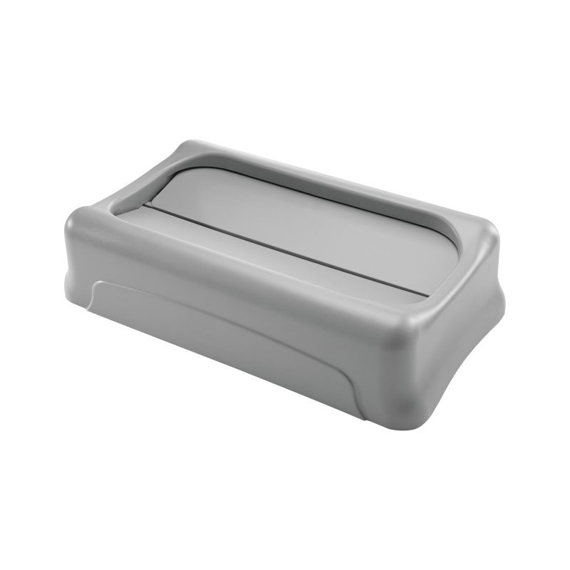 Rubbermaid Couvercle basculant Slim Jim, gris