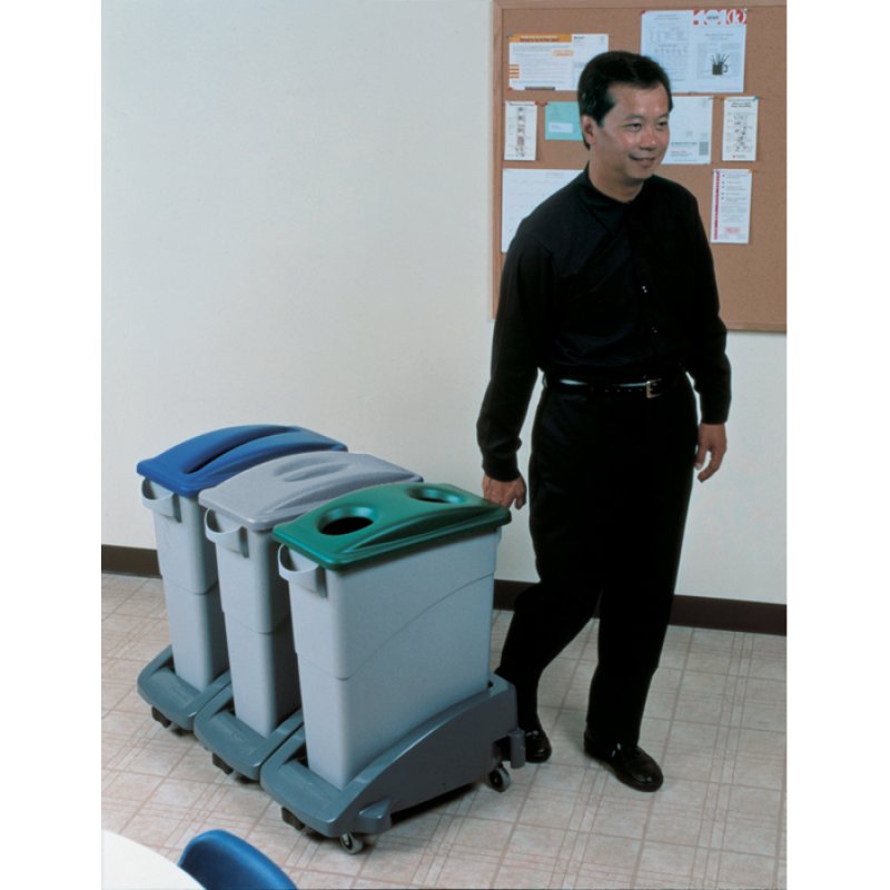 Rubbermaid Couvercle Slim Jim avec poignée, gris